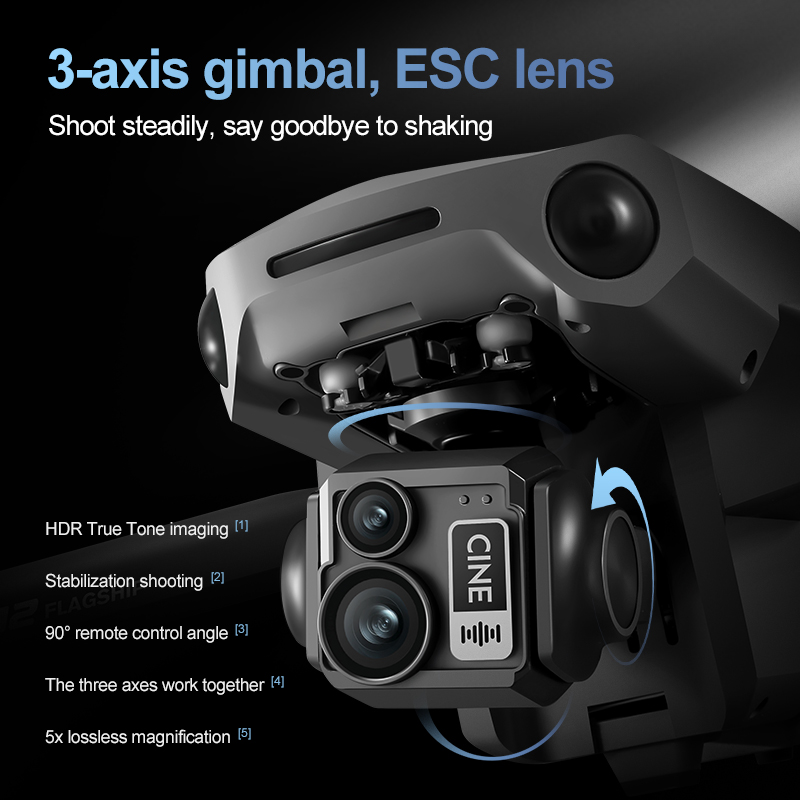 Drone RC Quadcopter 8K 3 Axis  - Drone Gps Module ulasan dan harga