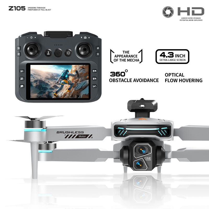 Drone Z105 Layar 4.3-inci Kame - Drone Camera ulasan dan harga